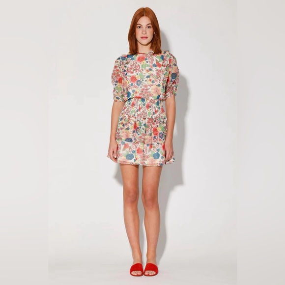 WALTER BAKER Women’s Lucia Dress Floral Print Short Size Large - Picture 2 of 12